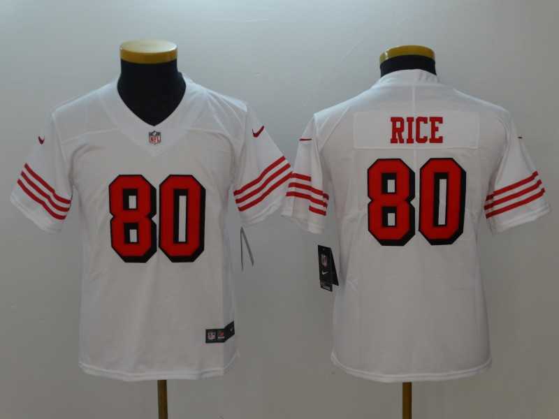 Youth Nike 49ers 80 Jerry Rice White Color Rush Vapor Untouchable Limited Jersey,We sell and wholesale Youth Nike 49ers 80 Jerry Rice White Color Rush Vapor Untouchable Limited Jersey on line form chian!